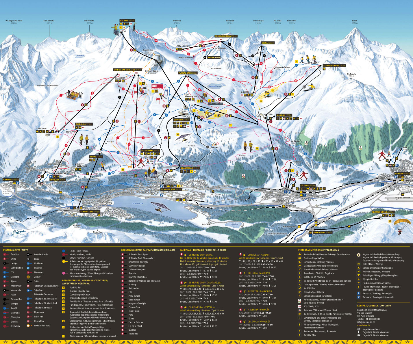 St. Moritz Pontresina ski area